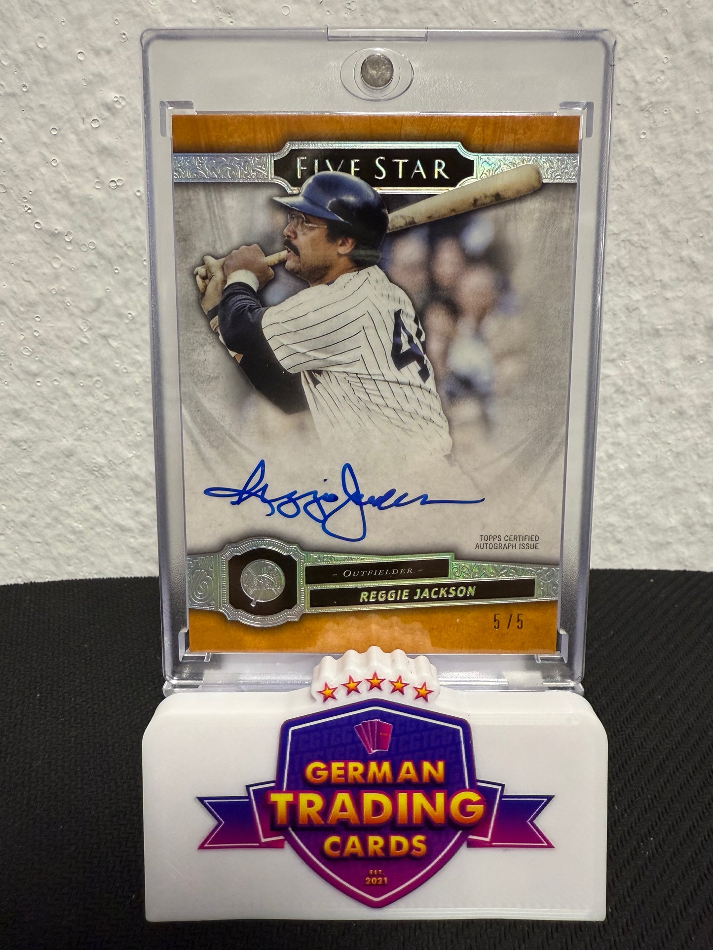 Reggie Jackson Auto 5/5 - 2021 Topps Five Star Baseball