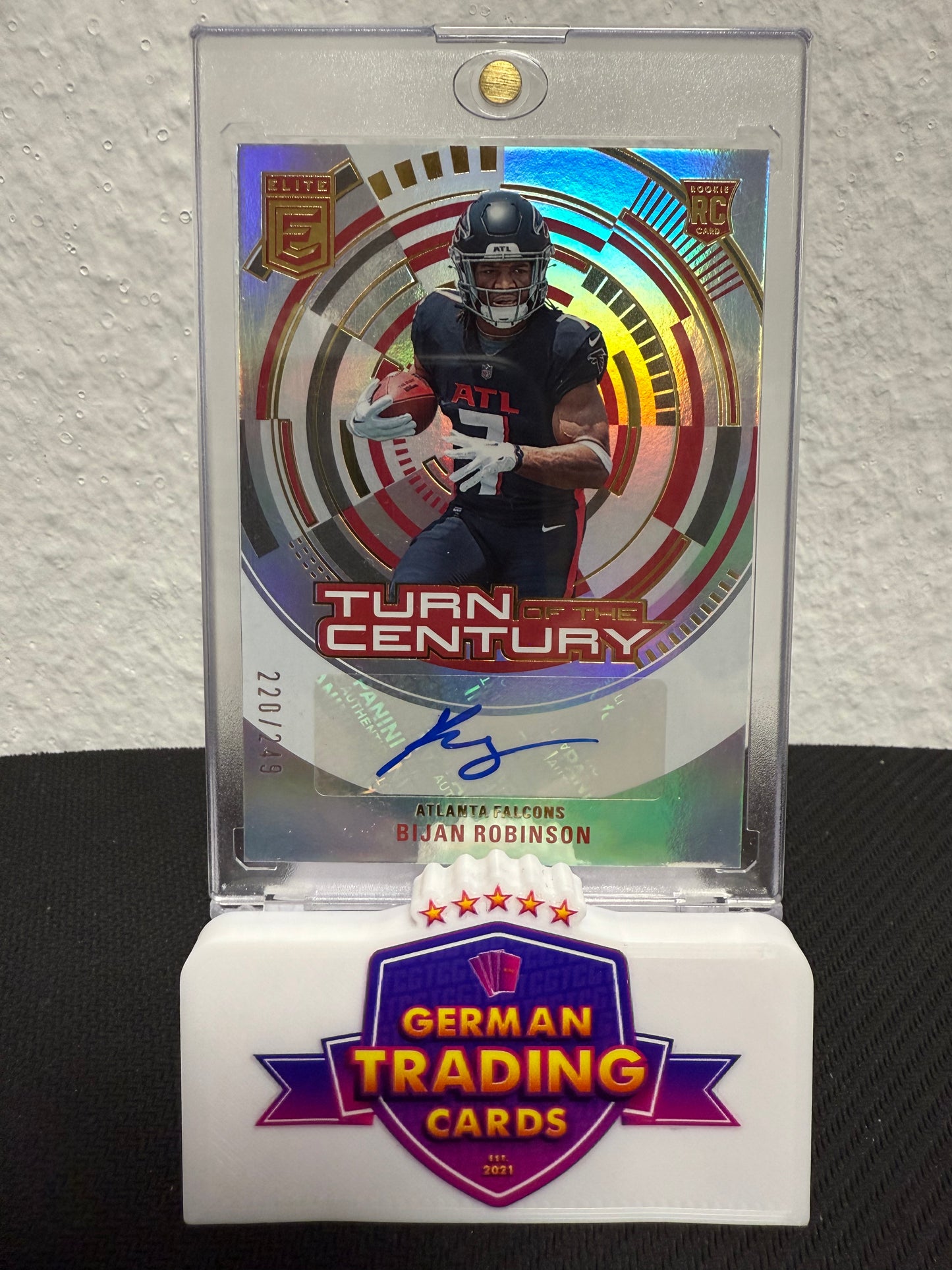 Bijan Robinson Rookie Auto 220/249 - 2023 Panini Donruss Elite Football