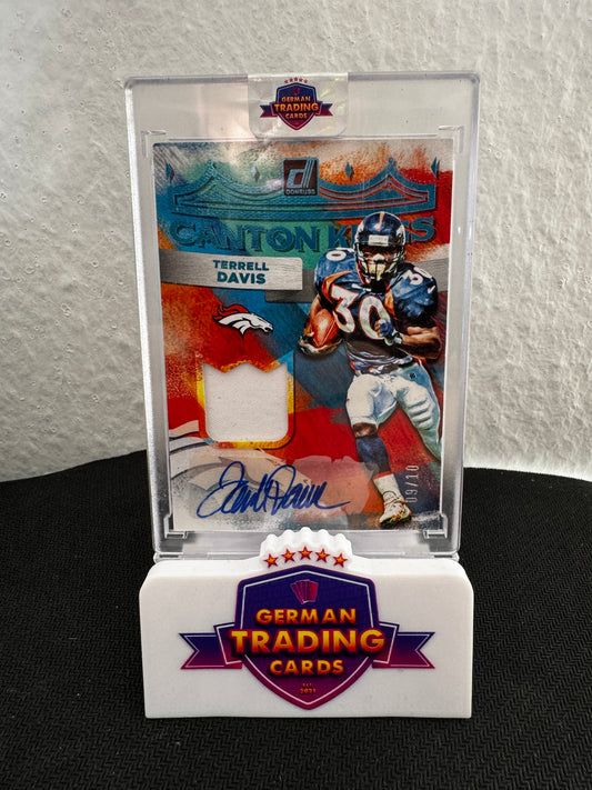 Terrell Davis Canton Kings Auto 09/10 - Panini Donruss 2022