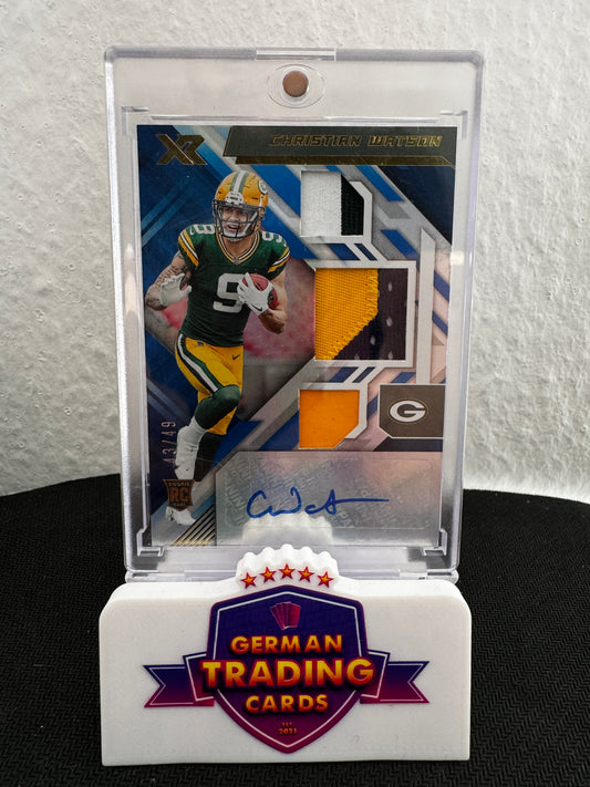 Christian Watson RPA 43/49 - Panini Xr Football 2022