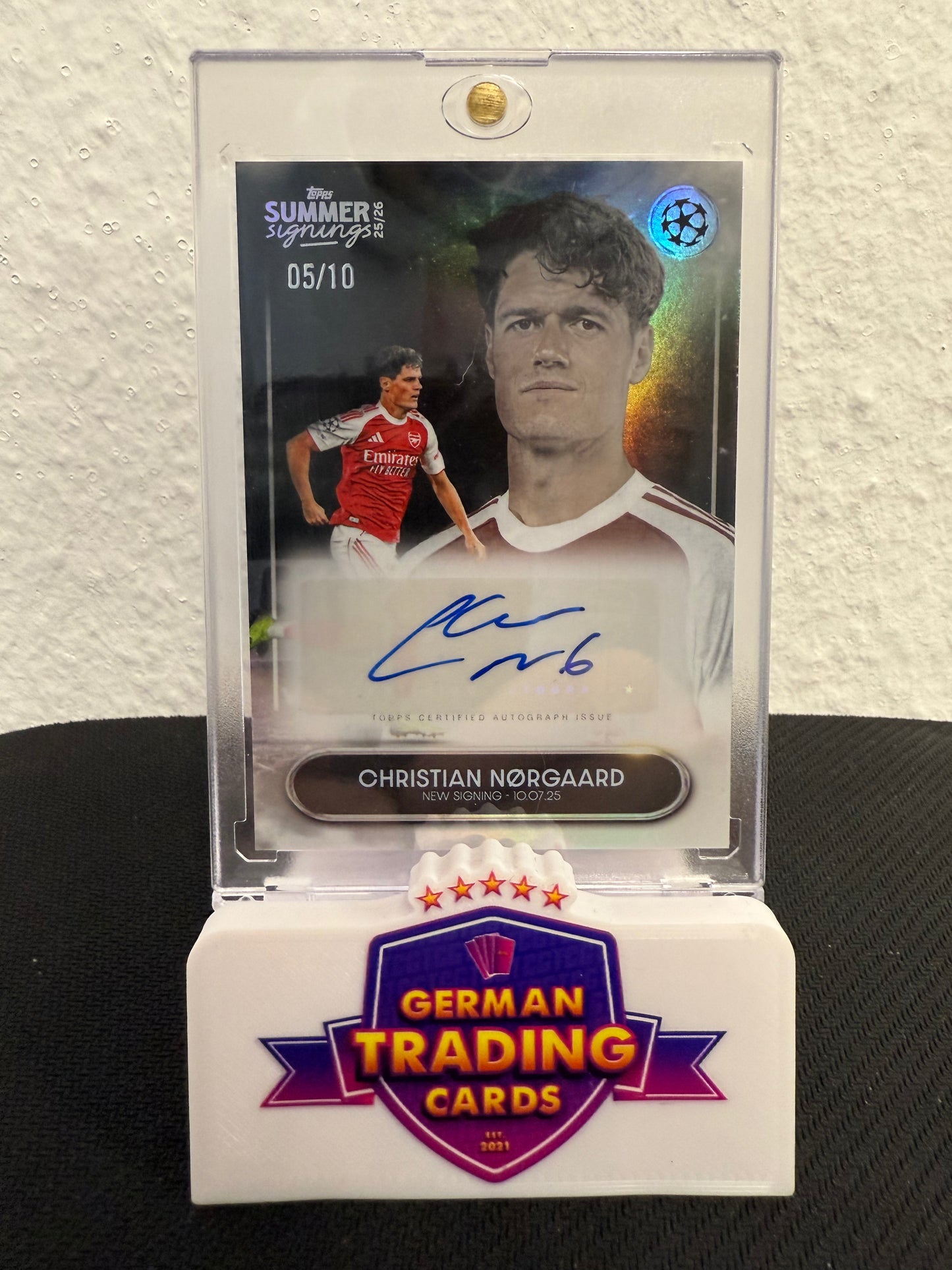 Christian Norgaard Auto 05/10 - 2025-26 Topps Summer Signings UCC