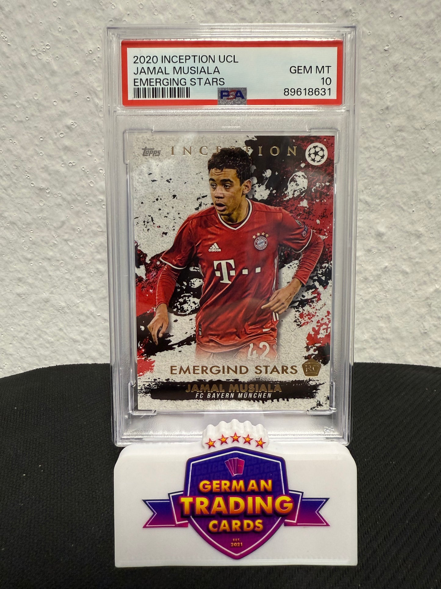 Jamal Musiala Rookie Emerging Stars First Year PSA 10 - 2020 Topps Inception UCL