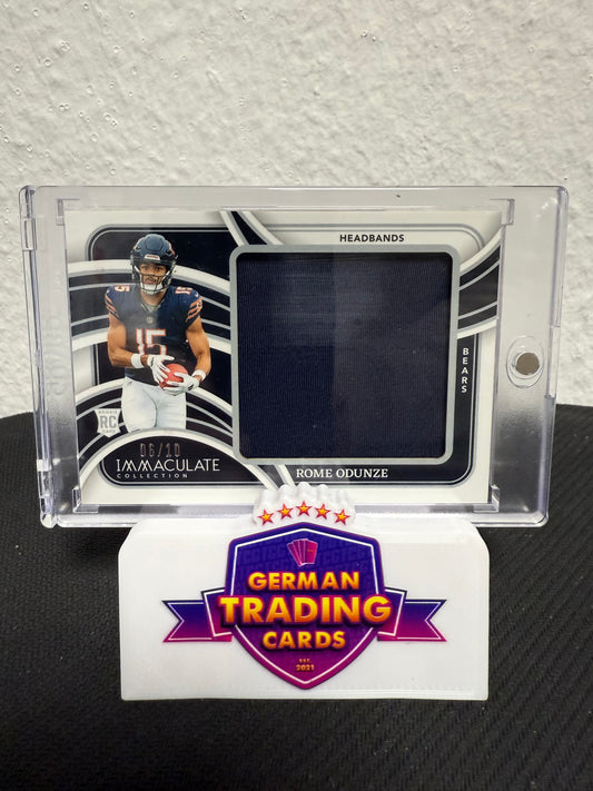 Rome Odunze Rookie Headbands 06/10  - 2024 Panini Immaculate Football