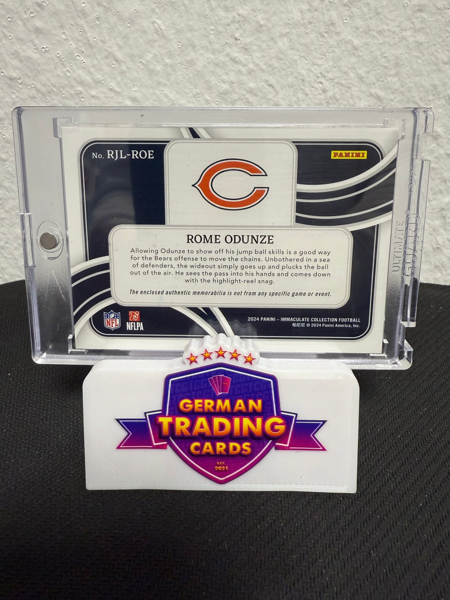 Rome Odunze Rookie Headbands 06/10  - 2024 Panini Immaculate Football