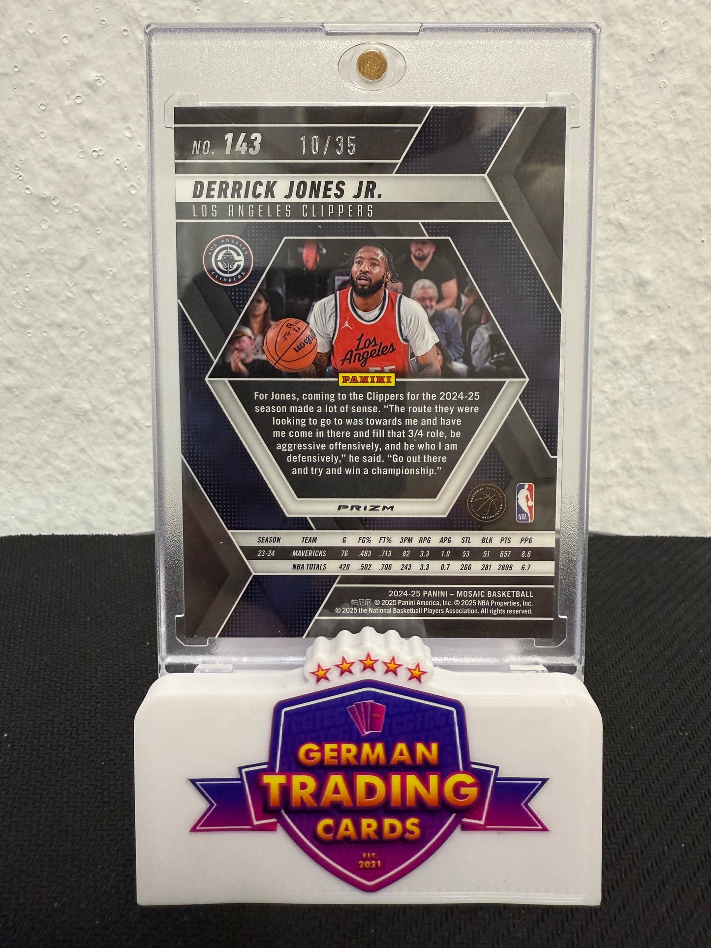 Derrick Jones Jr. 10/35  - 2024-25 Panini Mosaic Basketball