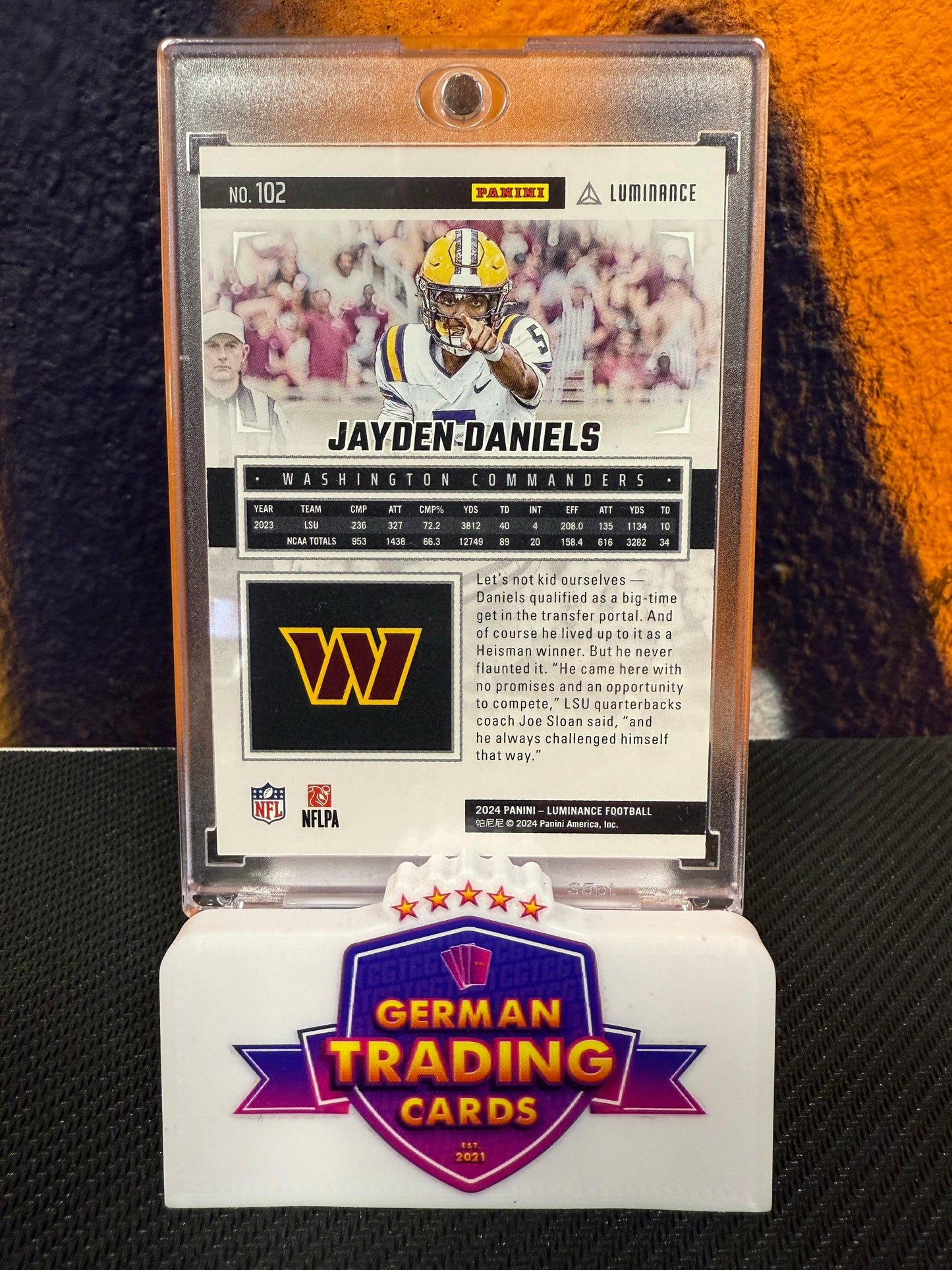 Jayden Daniels Rookie 168/299 - 2024 Luminance