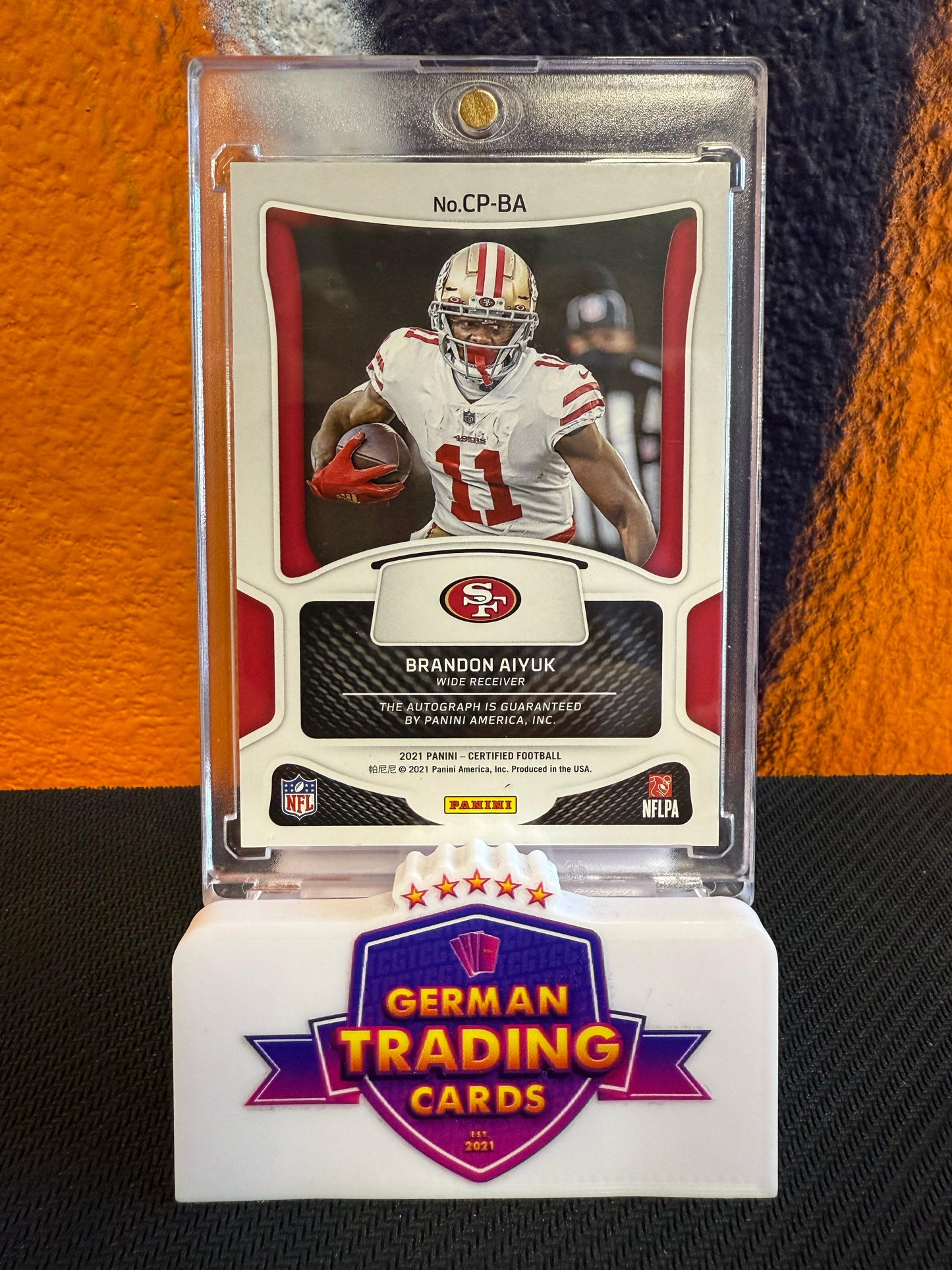 Brandon Aiyuk Certified Potential Auto 09/30 - Panini Certified 2021