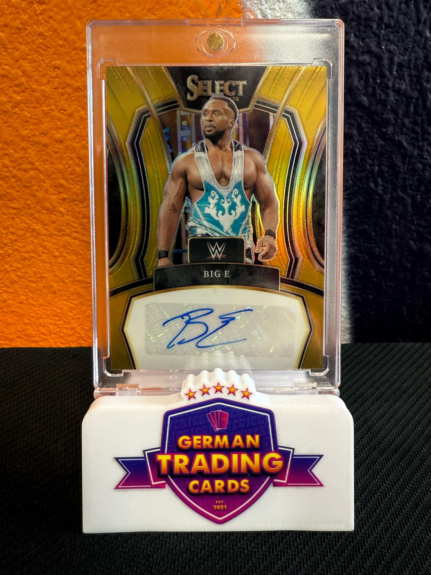 Big E Gold Auto 03/10 - Panini Select WWE 2024