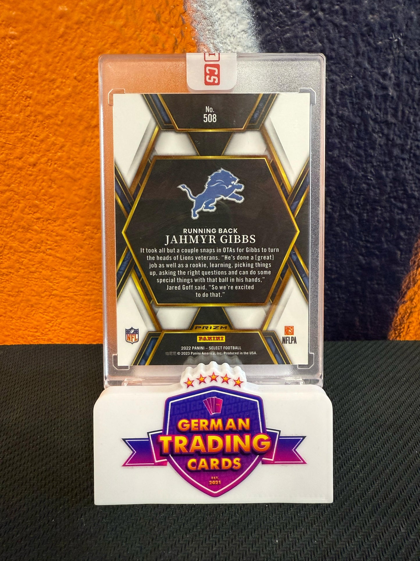 Jahmyr Gibbs Rookie XRC (sealed) - Panini Select 2022