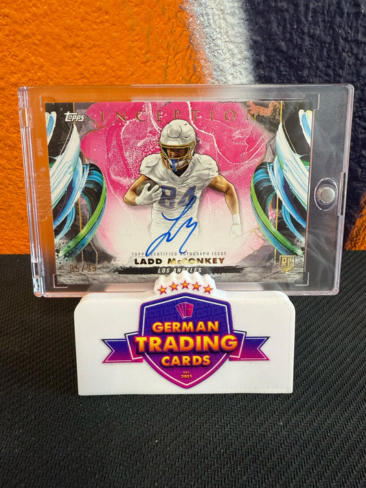 Ladd McConkey Rookie On-Card Auto Variation 05/99 - Topps Inception 2024