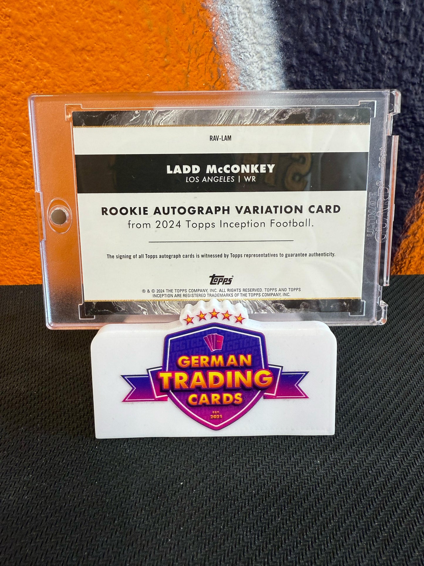Ladd McConkey Rookie On-Card Auto Variation 05/99 - Topps Inception 2024