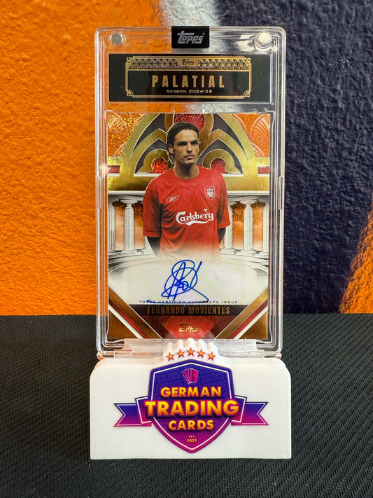 Fernando Morientes Palatial Pose Orange Auto 07/25 - Topps Palatial Liverpool FC 2024-25