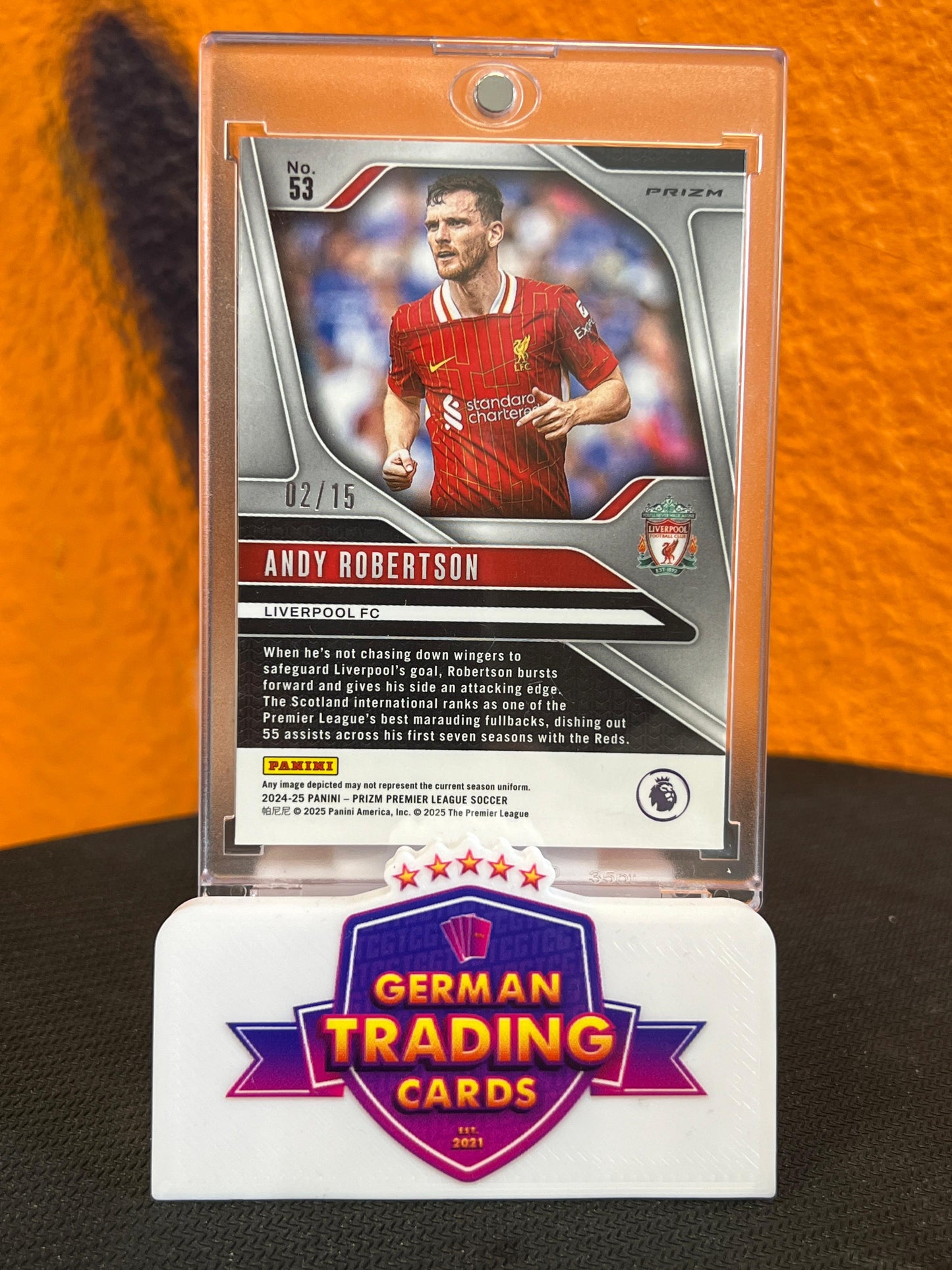 Andy Robertson Zebra Choice 02/15 - Panini Prizm Premier League 2024-25