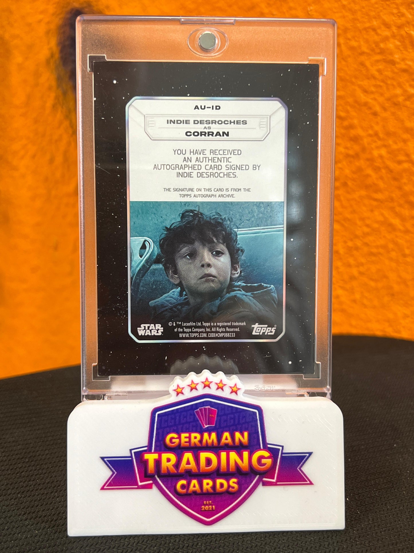 Corran Purple Auto 46/99 - Topps Star Wars Flagship 2023