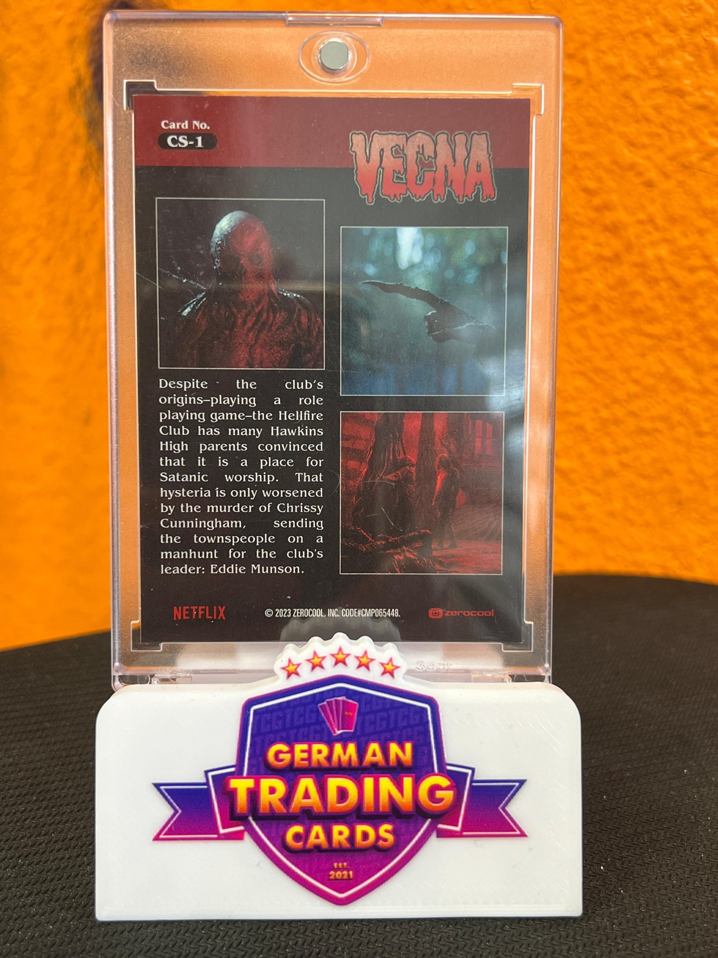Vecna: Your Time is at an End! #CS-1 - Zerocool Stranger Things Season 4 2023