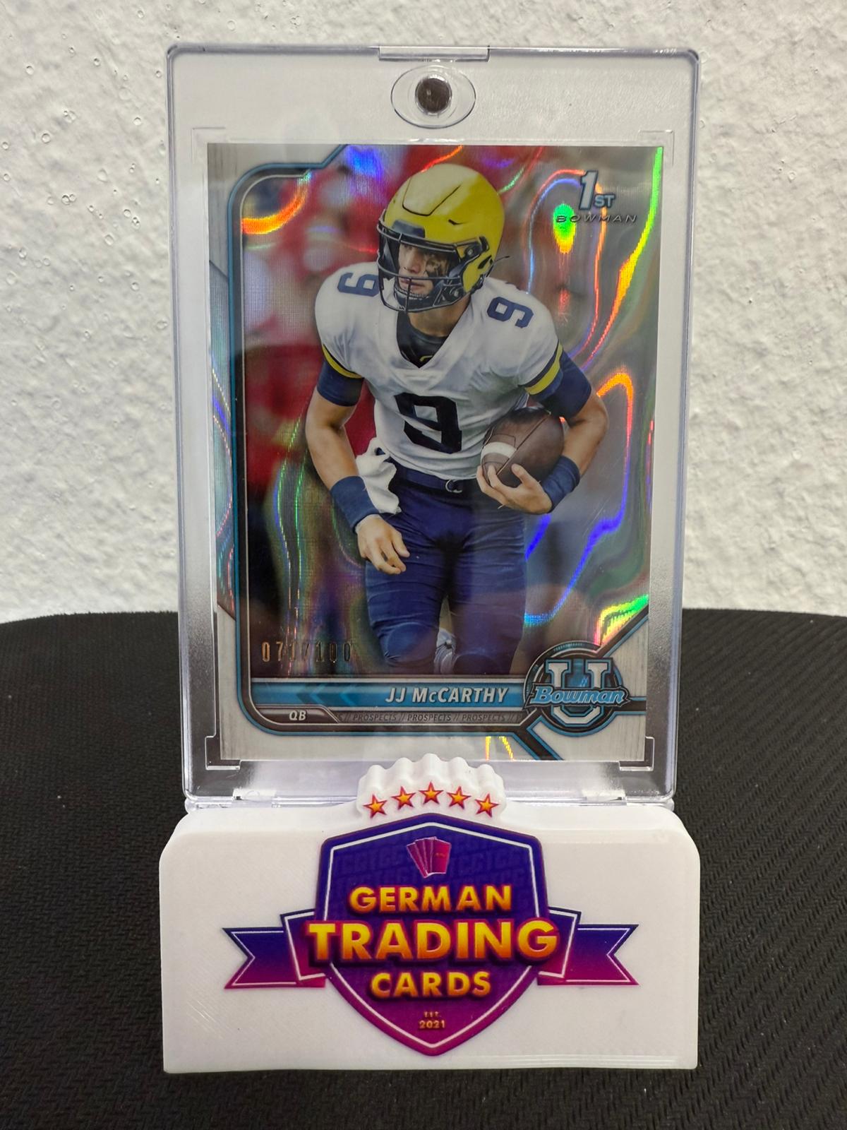 JJ McCarthy 1st Bowman 071/100 - 2021-22 Topps Bowman U