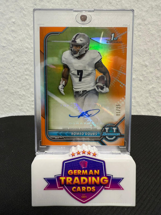 Romeo Doubs 1st Bowman Auto 01/25 - 2021-22 Topps Bowman U
