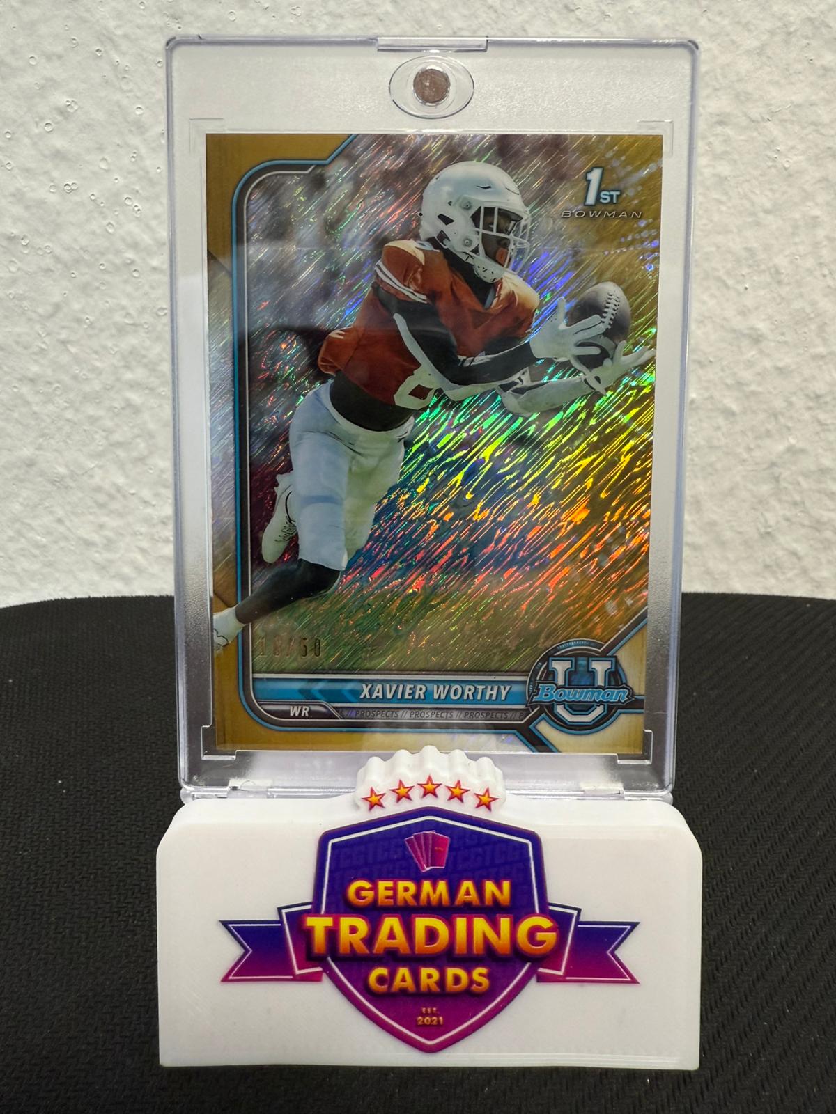 Xavier Worthy 1st Bowman 18/50 - 2021-22 Topps Bowman U
