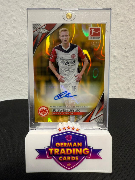 Hugo Larsson Auto 27/50 - 2024-25 Topps Chrome Bundesliga